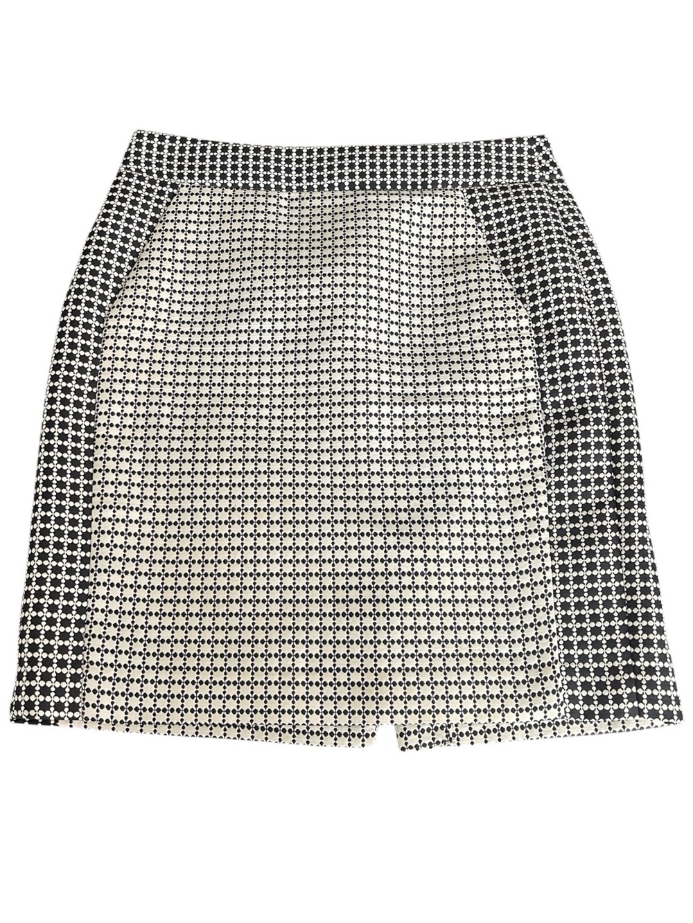 Banana Republic Black/Ivory Graphic Jacquard Mini Pencil Skirt (4)